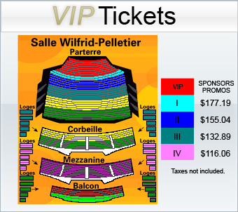 Salle Wilfrid Pelletier Place Des Arts Montreal Seating Chart